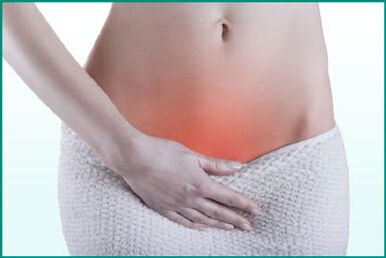 Dor no perineo nunha muller con cistite